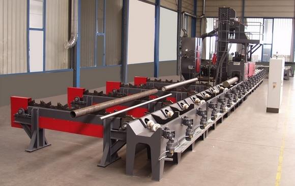 管材、棒材、圓鋼、鋼筋通過式拋丸機(jī)